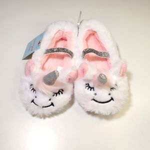 Cat & Jack white unicorn ballet slippers 12 to 24